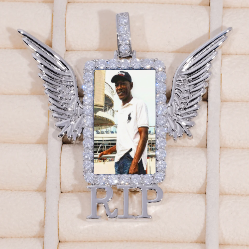 RIP WING 3D CUSTOM PICTURE PENDANT