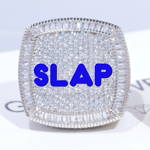 CUSTOM LETTER 3D ICED RING