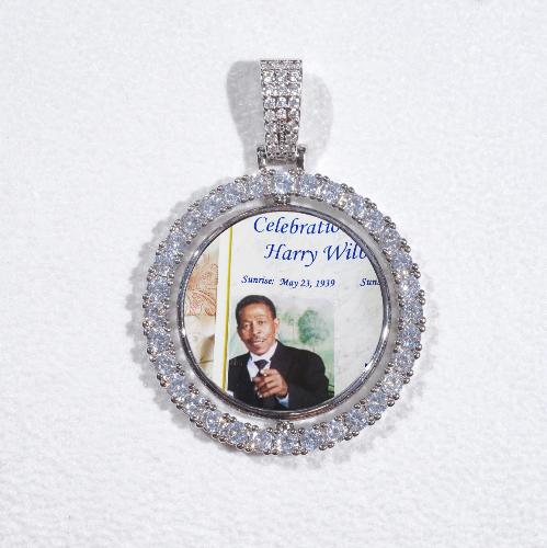 3D Spinning 2-Faced Custom Picture Pendant