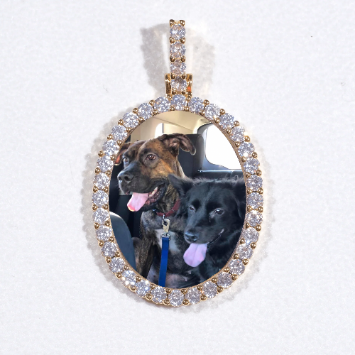3D Oval Custom Picture Pendant
