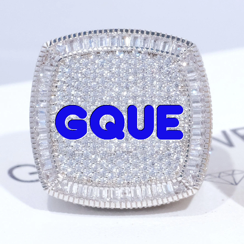 CUSTOM LETTER 3D ICED RING