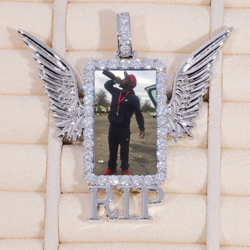RIP WING 3D CUSTOM PICTURE PENDANT