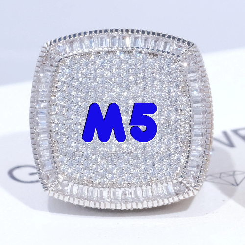 CUSTOM LETTER 3D ICED RING