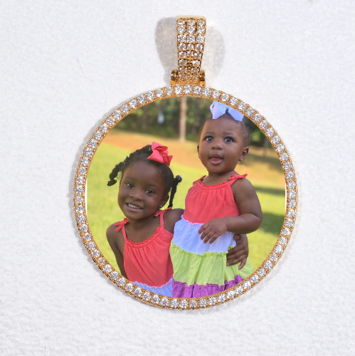 MEDIUM 3D CIRCLE CUSTOM PICTURE PENDANT