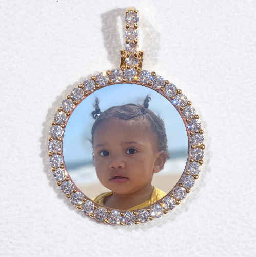 3D CIRCLE CUSTOM PICTURE PENDANT SMALL SIZE