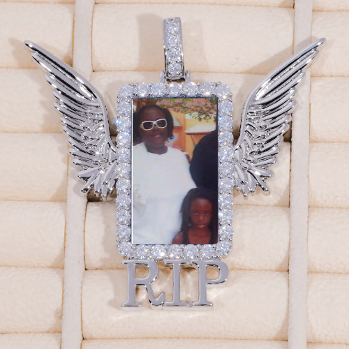 RIP WING 3D CUSTOM PICTURE PENDANT