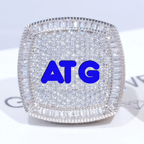 CUSTOM LETTER 3D ICED RING