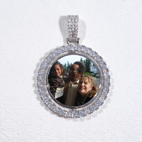 3D Spinning 2-Faced Custom Picture Pendant