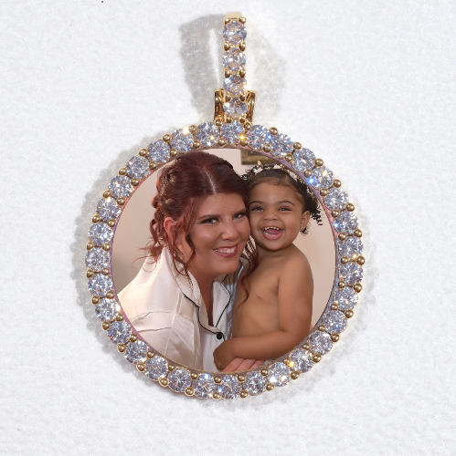 3D CIRCLE CUSTOM PICTURE PENDANT SMALL SIZE