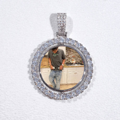 3D Spinning 2-Faced Custom Picture Pendant