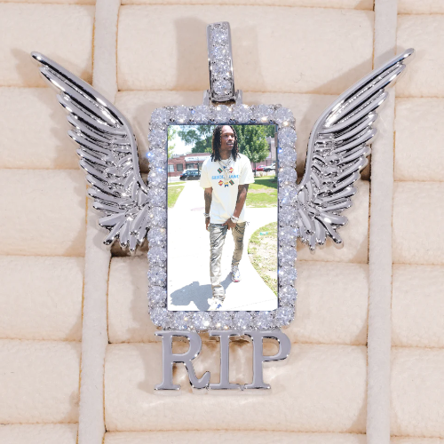 RIP WING 3D CUSTOM PICTURE PENDANT