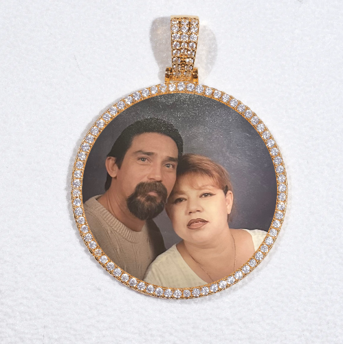 MEDIUM 3D CIRCLE CUSTOM PICTURE PENDANT