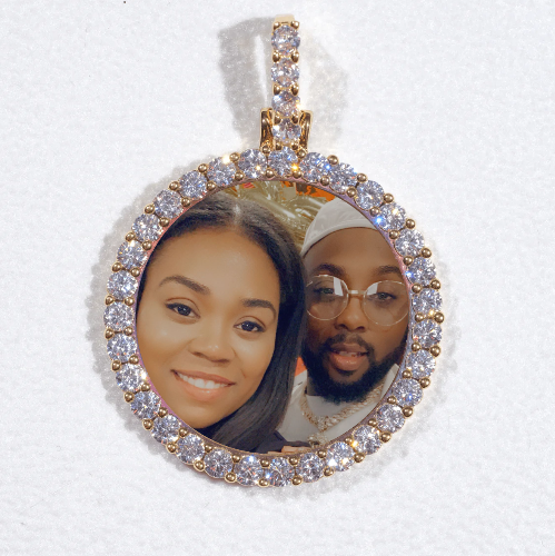 3D CIRCLE CUSTOM PICTURE PENDANT SMALL SIZE