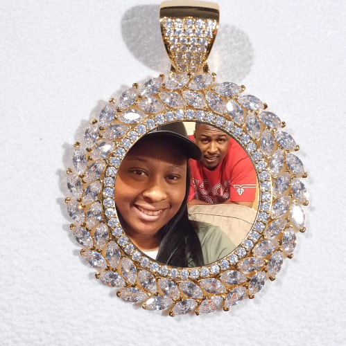Large 3D Wheat Ear Custom Picture Pendant