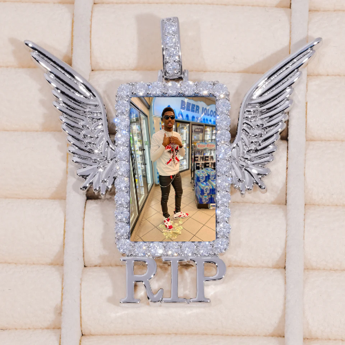 RIP WING 3D CUSTOM PICTURE PENDANT