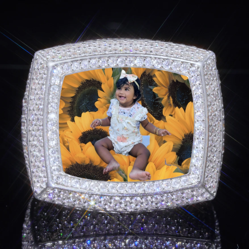 3D CUSTOM PICTURE ICED RING