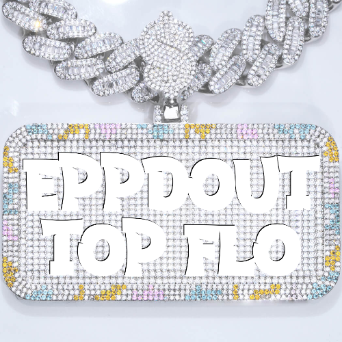 CUSTOM LETTER NECKLACE 3D COLORFUL SQUARE