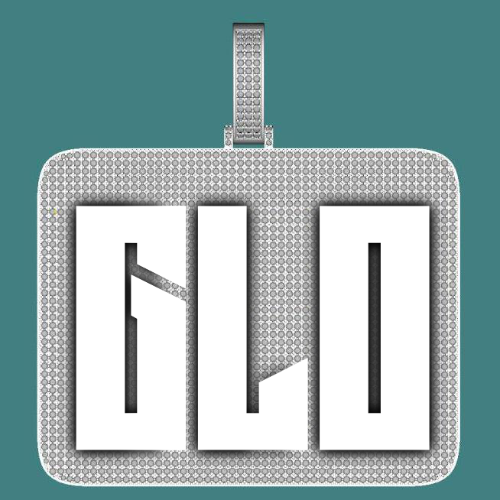 CUSTOM LETTER NECKLACE 3D BIG SQUARE