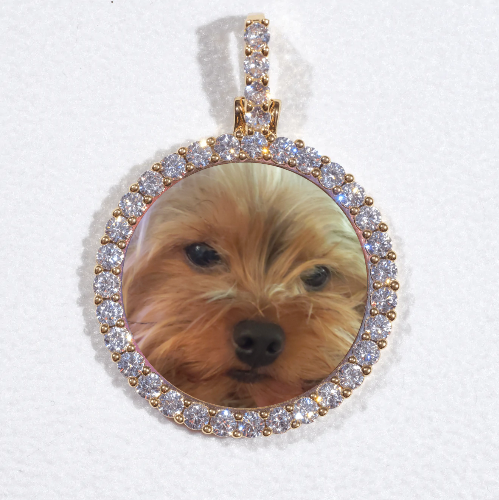 3D CIRCLE CUSTOM PICTURE PENDANT SMALL SIZE