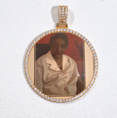 MEDIUM 3D CIRCLE CUSTOM PICTURE PENDANT