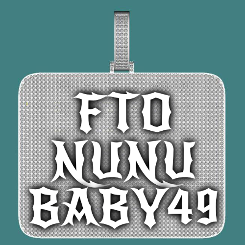 CUSTOM LETTER NECKLACE 3D BIG SQUARE