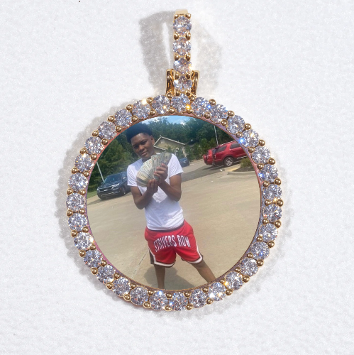 3D CIRCLE CUSTOM PICTURE PENDANT SMALL SIZE