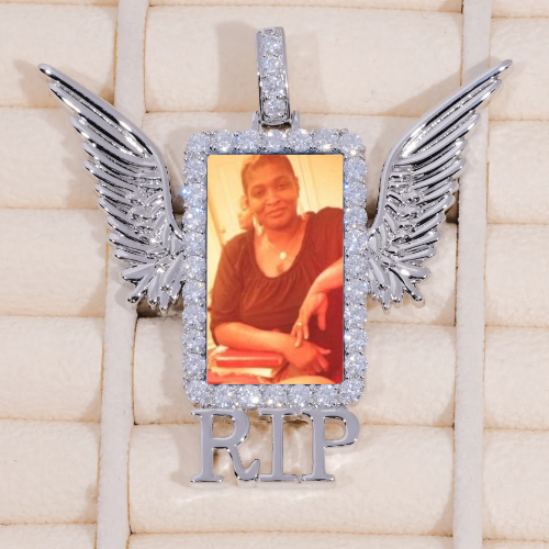 RIP WING 3D CUSTOM PICTURE PENDANT