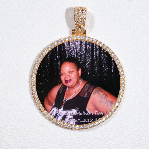 MEDIUM 3D CIRCLE CUSTOM PICTURE PENDANT