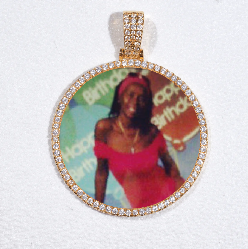 MEDIUM 3D CIRCLE CUSTOM PICTURE PENDANT