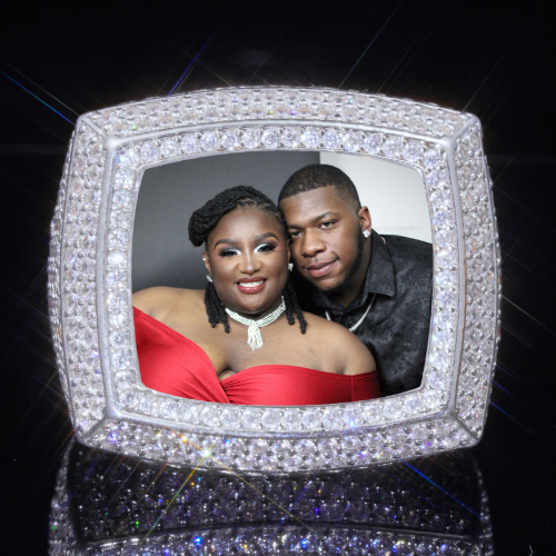 3D CUSTOM PICTURE ICED RING
