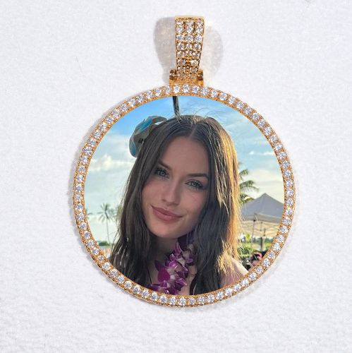 MEDIUM 3D CIRCLE CUSTOM PICTURE PENDANT
