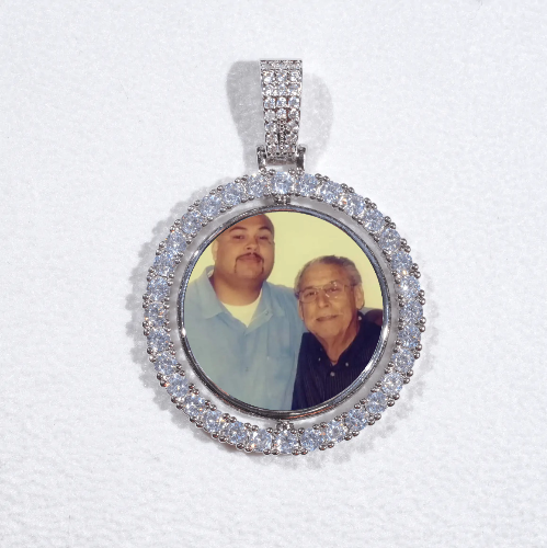 3D Spinning 2-Faced Custom Picture Pendant