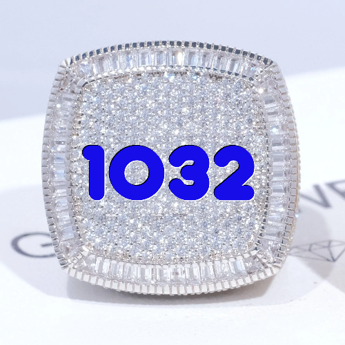 CUSTOM LETTER 3D ICED RING