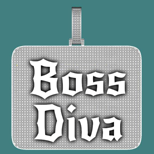 CUSTOM LETTER NECKLACE 3D BIG SQUARE
