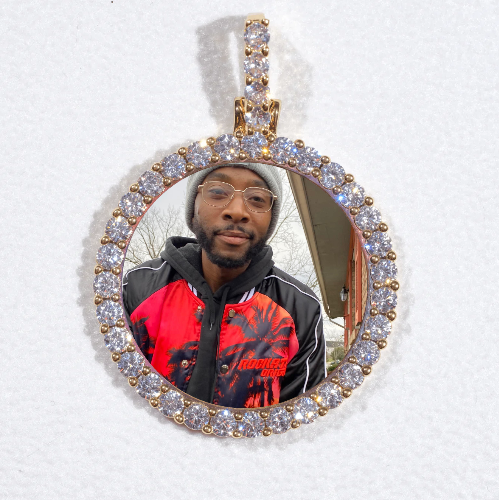 3D CIRCLE CUSTOM PICTURE PENDANT SMALL SIZE