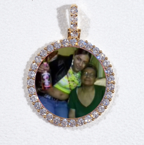 3D CIRCLE CUSTOM PICTURE PENDANT SMALL SIZE