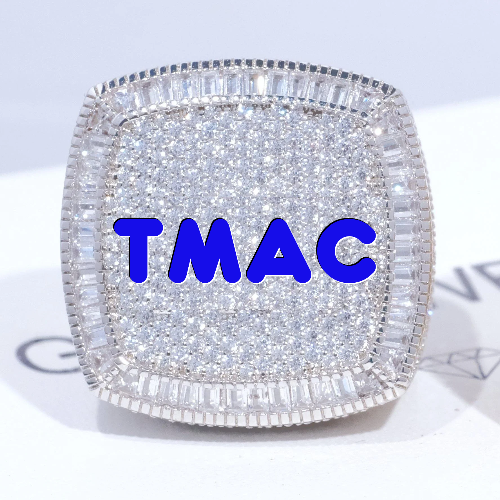 CUSTOM LETTER 3D ICED RING