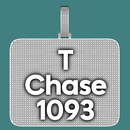 CUSTOM LETTER NECKLACE 3D BIG SQUARE