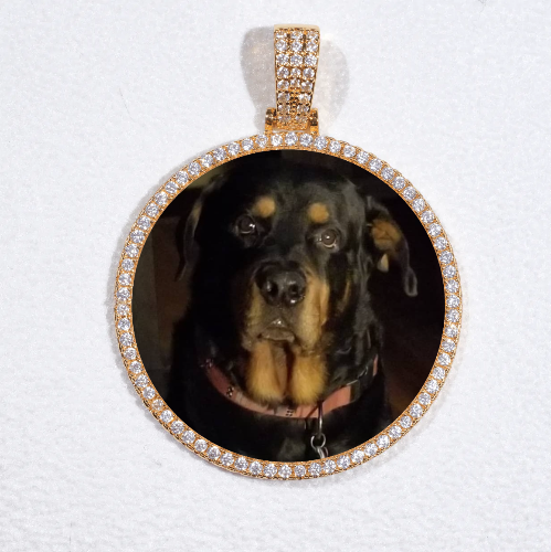 MEDIUM 3D CIRCLE CUSTOM PICTURE PENDANT