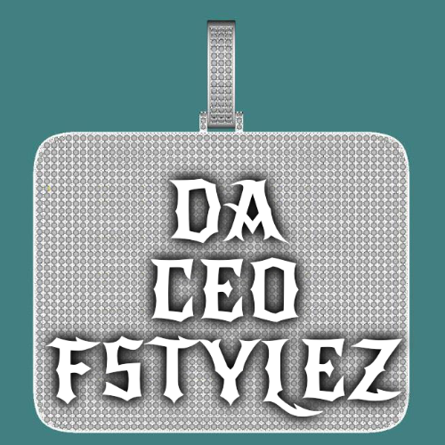 CUSTOM LETTER NECKLACE 3D BIG SQUARE