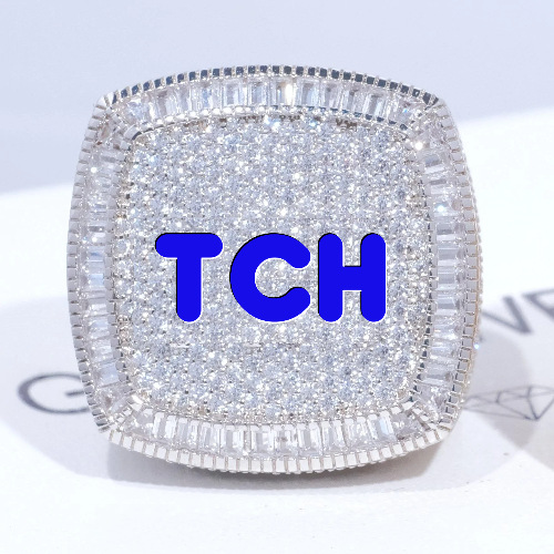 CUSTOM LETTER 3D ICED RING