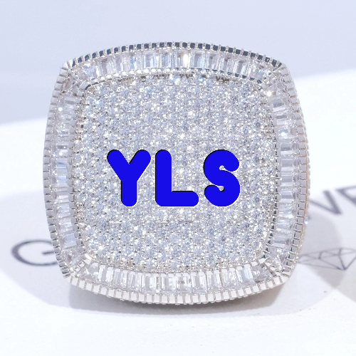 CUSTOM LETTER 3D ICED RING