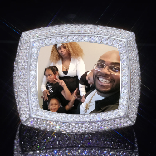 3D CUSTOM PICTURE ICED RING