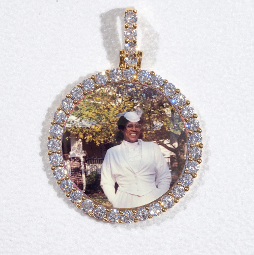 3D CIRCLE CUSTOM PICTURE PENDANT SMALL SIZE