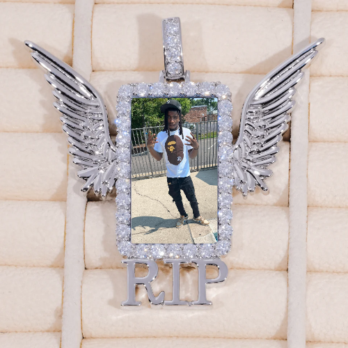 RIP WING 3D CUSTOM PICTURE PENDANT