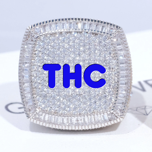 CUSTOM LETTER 3D ICED RING