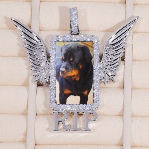 RIP WING 3D CUSTOM PICTURE PENDANT