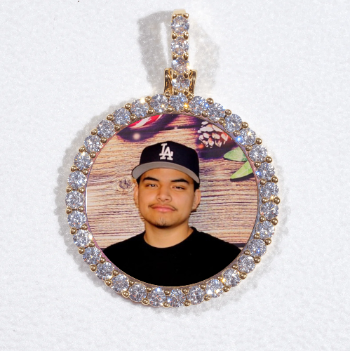 3D CIRCLE CUSTOM PICTURE PENDANT SMALL SIZE