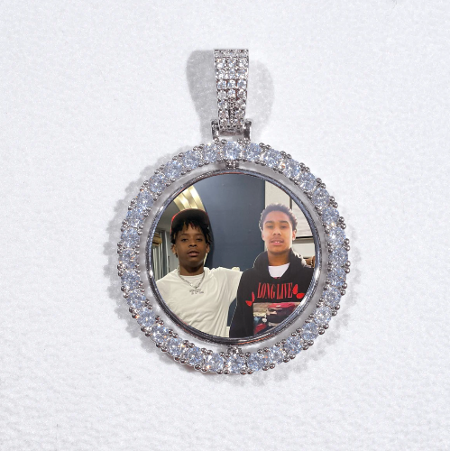 3D Spinning 2-Faced Custom Picture Pendant
