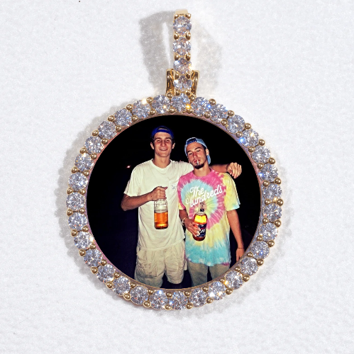 3D CIRCLE CUSTOM PICTURE PENDANT SMALL SIZE
